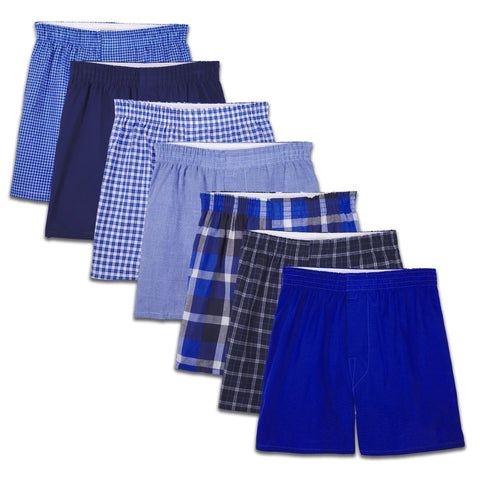 7-Pack Boys' Tartan Plaid Boxers 7PB53TG