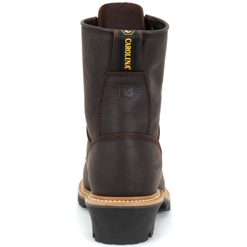 Carolina work boot, back view.