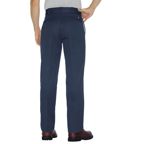 Navy Dickies work pants back.