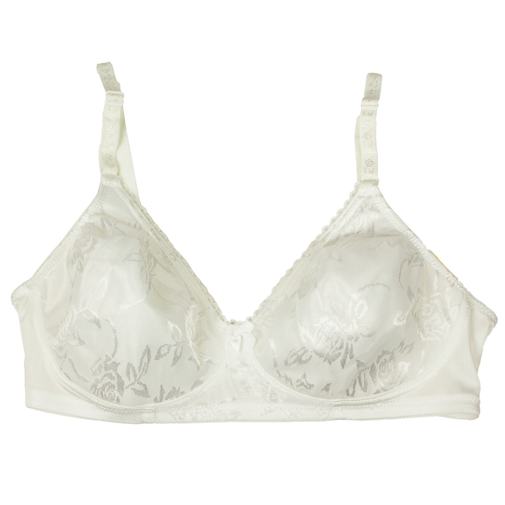 Lace Three Quarter 3/4 Cup Bra with Bamboo Charcoal Yarn - No.1