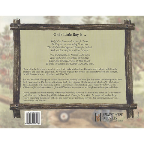 God�s Wisdom for Little Boys
Character-Building Fun from Proverbs Back Cover