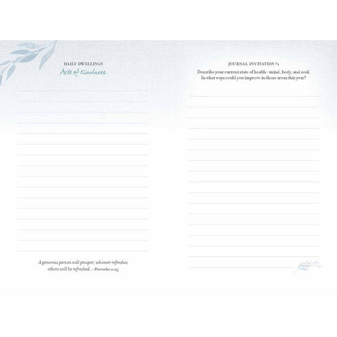 Dwelling Well A Monthly Journal to Nourish Your Home, Body, and Soul Inside Sample Journal Invitation