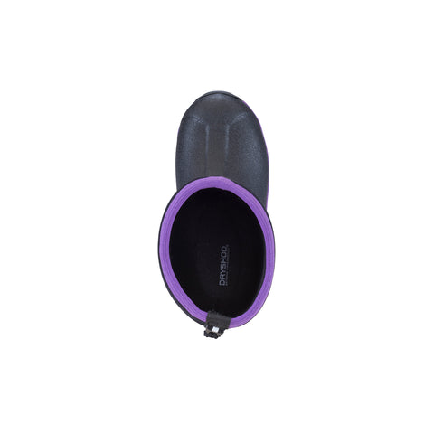 Dryshod Kids Arctic Storm Purple winter boots, top view