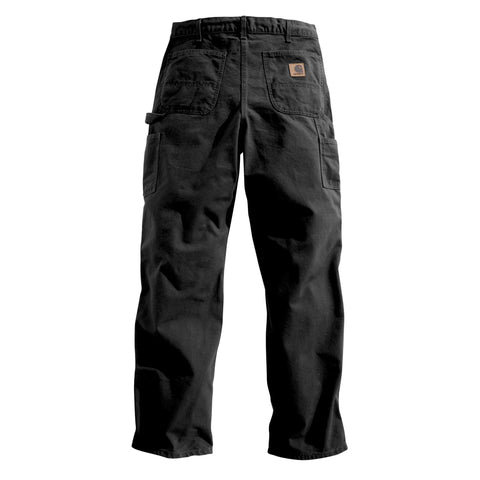 Black B11 Black Duck Carhartt Work Pants, back.