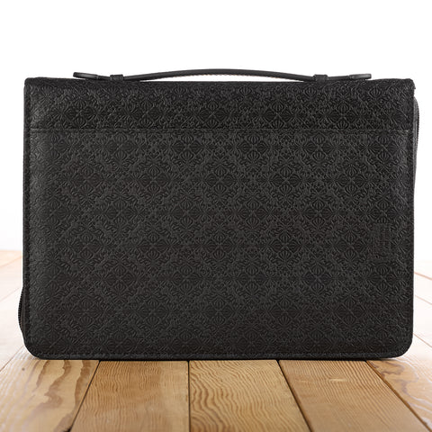 Guidance Black Faux Leather Bible Cover BBM495