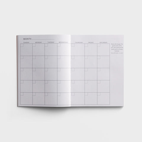 Be Strong and Courageous - 12 Month Undated Planner J8022 day to day