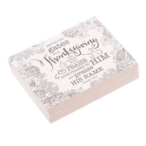 Scripture cards wrapped in shrink wrap
