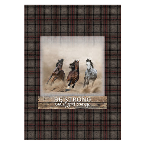 Be Strong Fleece Throw
