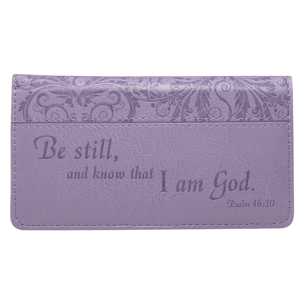 Be Still and Know that I am God Psalm Inspirational Christian Pencil Pen  Organizer Zipper Pouch Case 