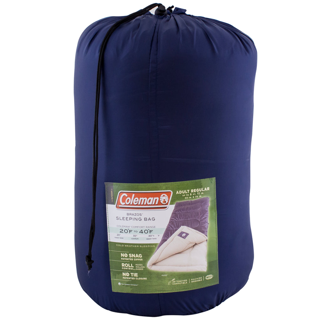 Coleman Granite Peak 10 °C Sleeping Bag with Compression Sack, Insulated &  Fleece Lined