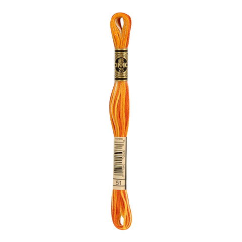 Variegated Burnt Orange Embroidery Floss