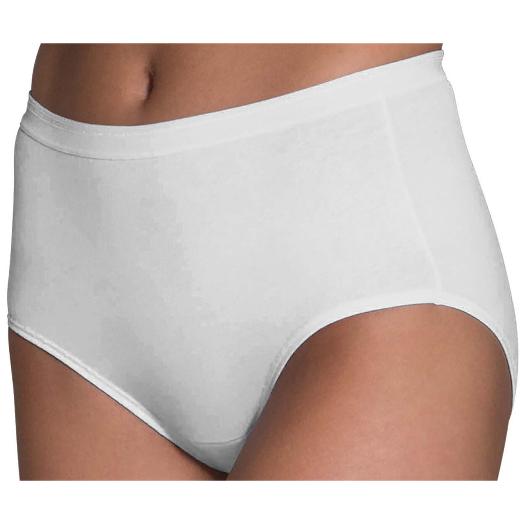 Fruit Of The Loom Women's White Cotton Brief 3-Pack 3DBRIWH