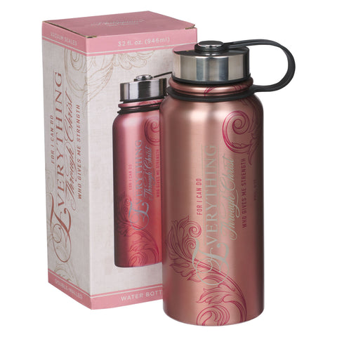 Through Christ Stainless Steel Water Bottle FLS073