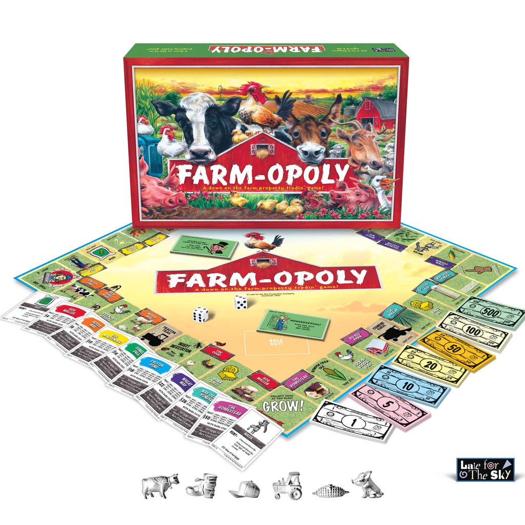 Late For The Sky Farm-Opoly Board Game FARM – Good's Store Online