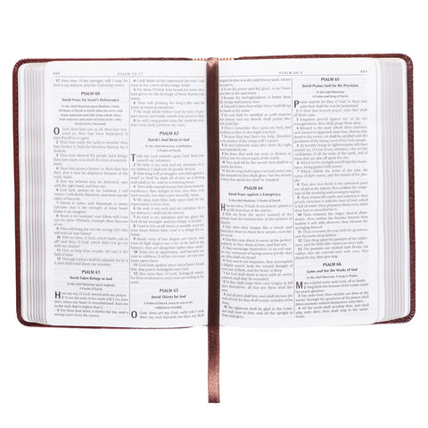 sample Scripture pages from the book of Psalms