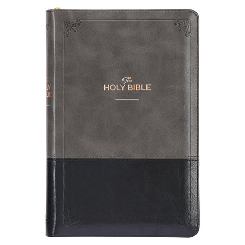 KJV Gray And Black Gift Bible KJV174