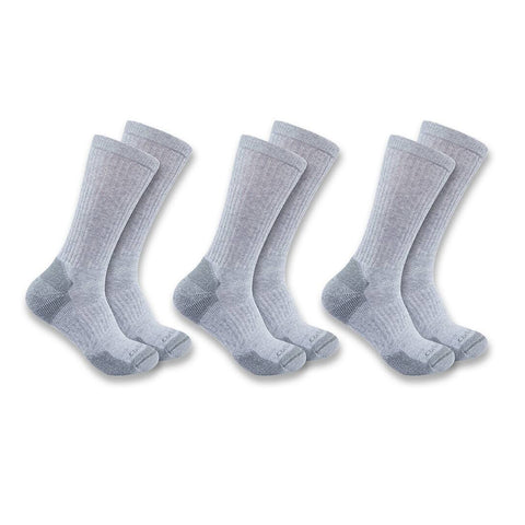 Men's Mid-weight Cotton Blend Crew Sock gray
