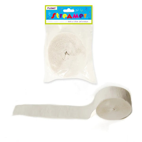 CREPE STREAMER WHITE