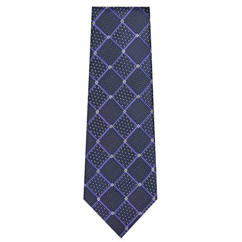Navy Diamond Tie