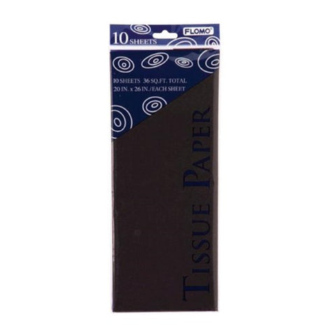 Black Solid Tissue Paper TS10015