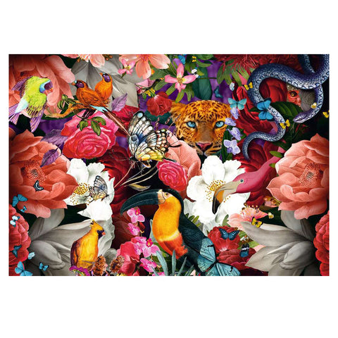 Tropical Flowers 300 Piece Puzzle13309 completed