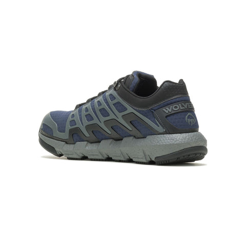 Wolverine men's Rev DuraShocks composite safety toe work shoe, heel view