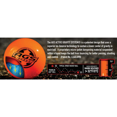 AGS HI-DENSITY STR HOCKEY BALL