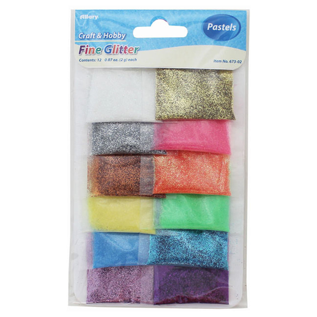 Craft Glitter 3/4 oz (22 grams) Resealable- Choose Color