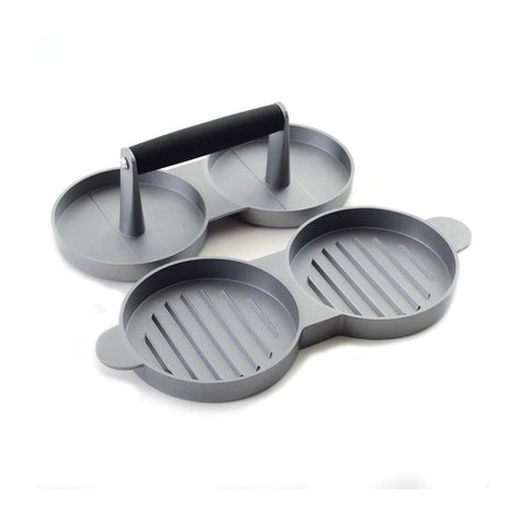 Aluminum burger press