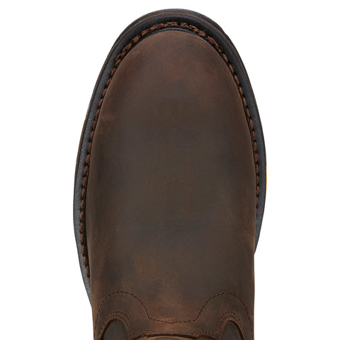Toe view of boot