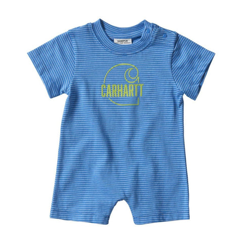 Baby Boy Logo Stripe Romper CM8700