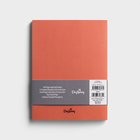 Be Strong and Courageous - 12 Month Undated Planner J8022