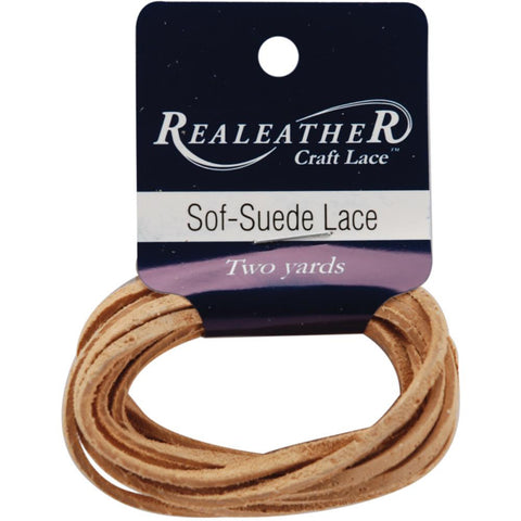 Beige leather lace