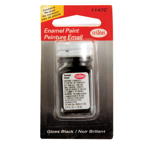 Glossy black paint