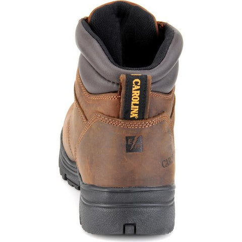 Carolina Waterproof work boot, back view.