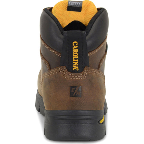 Women's Carolina 6" Safety Toe Work Boot heel view