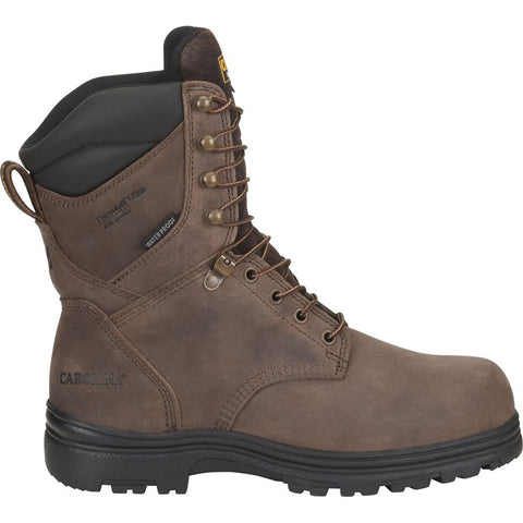 Carolina Mens 8" insulated Surveyor work boots profile