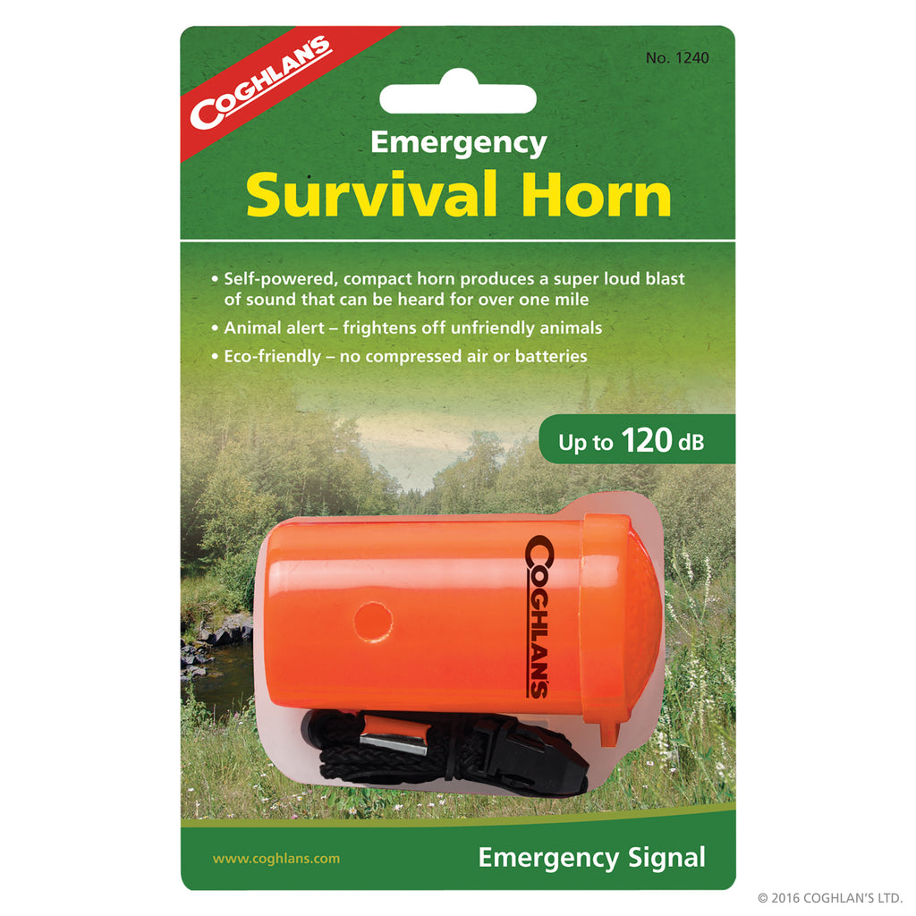 SIGNAL AIR HORN 8OZ CAN WITH RED BELL FOR EMERGENCY USE