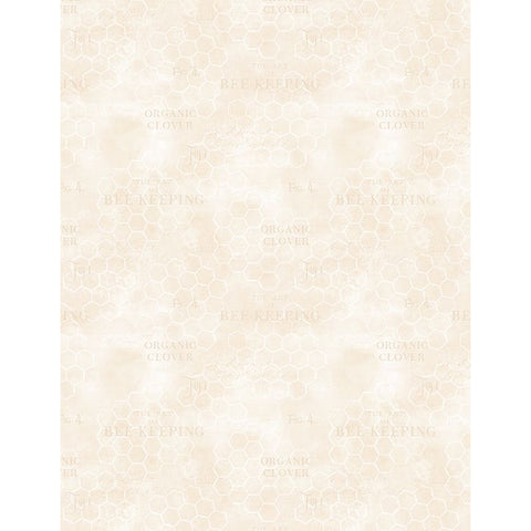 Cream honeycomb fabric