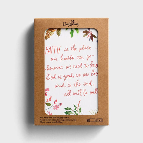 Faith Christmas Boxed Cards 18-count J6345