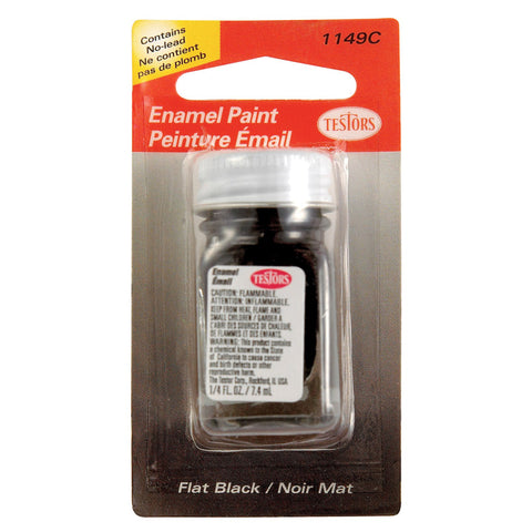 Flat black paint