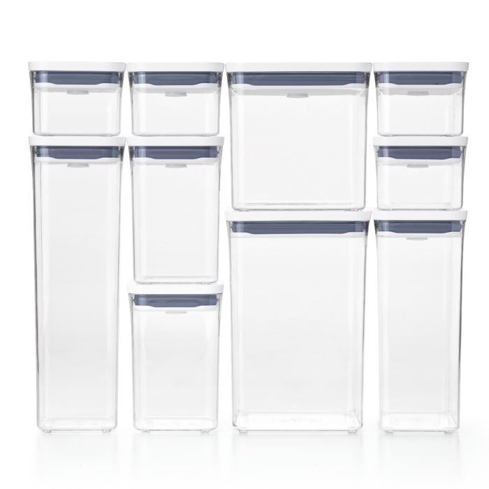 Begale 10 L Plastic Medium Storage Container, Clear Latch Bin with Handle  and Lid, 4-Pack 
