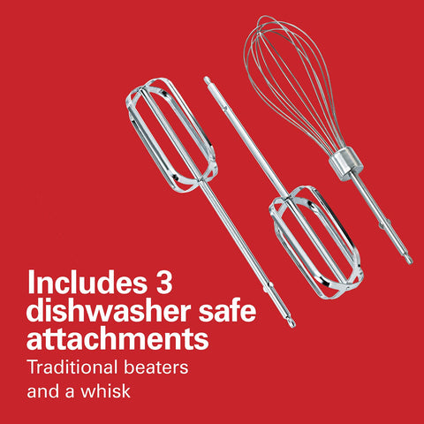 Hamilton Beach White 6-speed Hand Mixer attachments