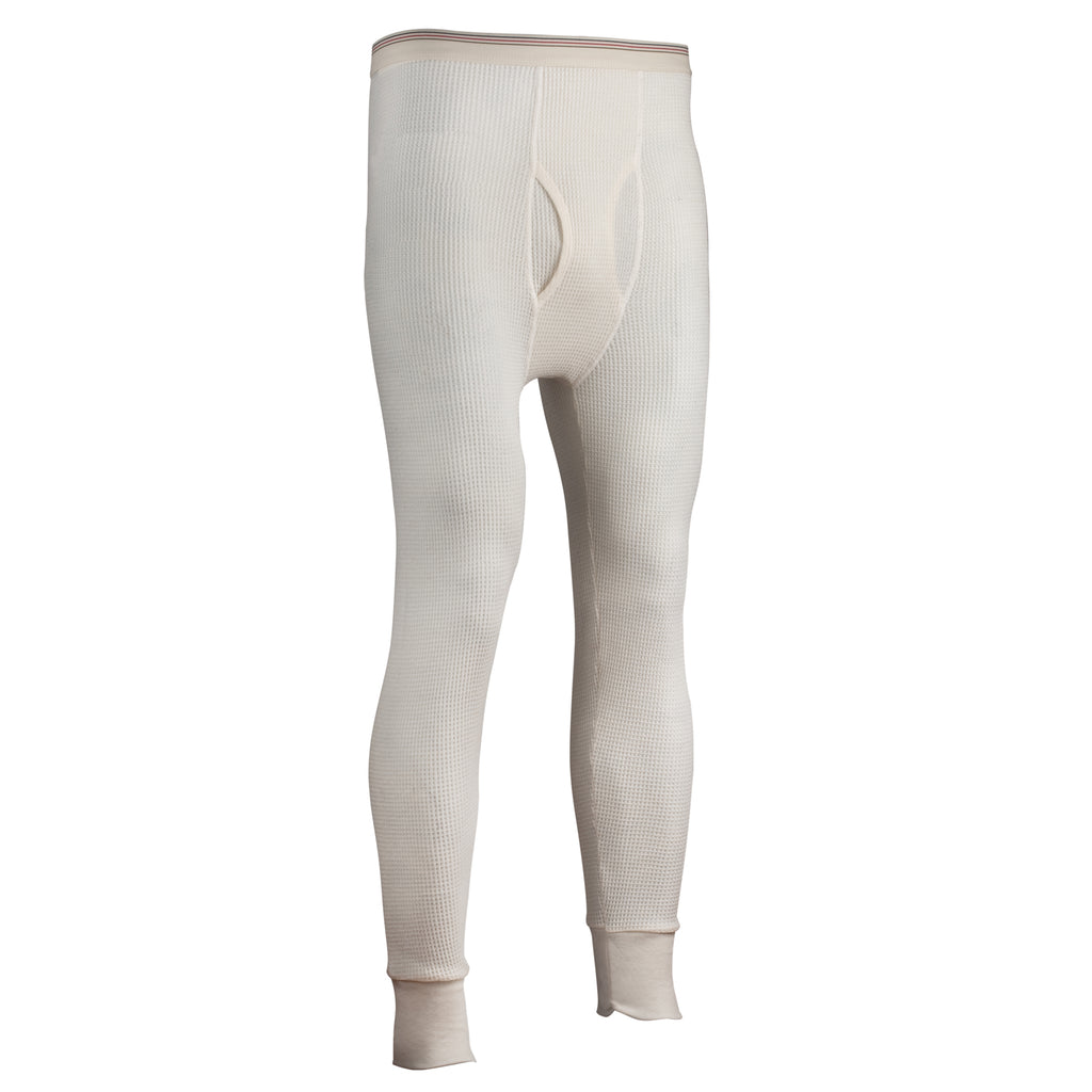 Hanes Men's Thermal Pants - Green - 2xl Elastic Wast, Cuffed Legs