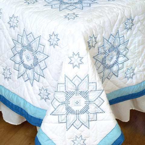 Cross Stitch Stars Example Quilt
