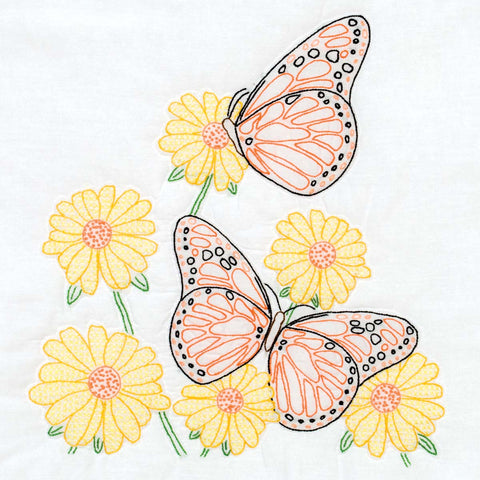 Butterflies 18-Inch Quilt Block