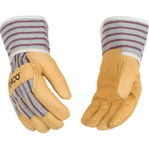 Kids leather work gloves