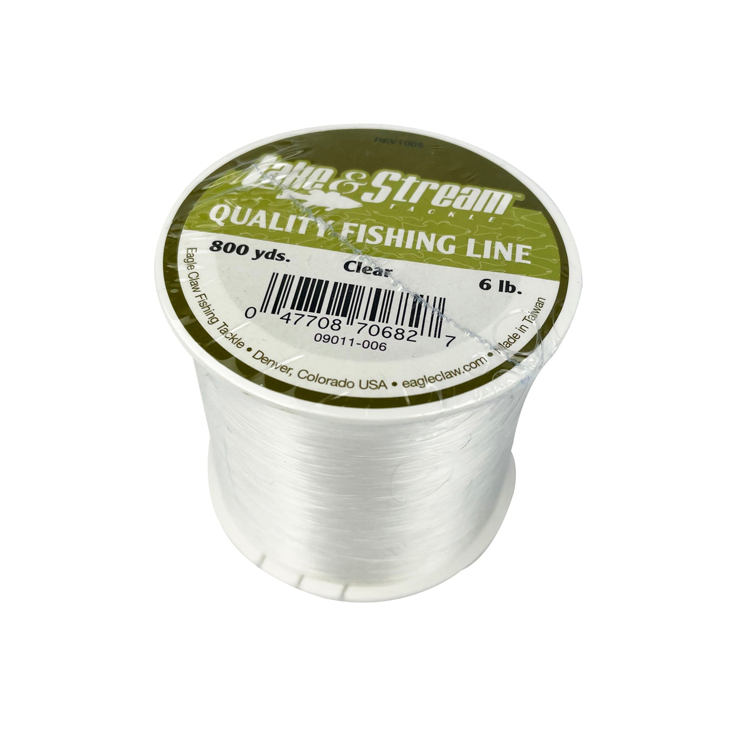 Eagle Claw Fishing Tackle Lake & Stream Mono-Filament Clear Fishing Line 09011