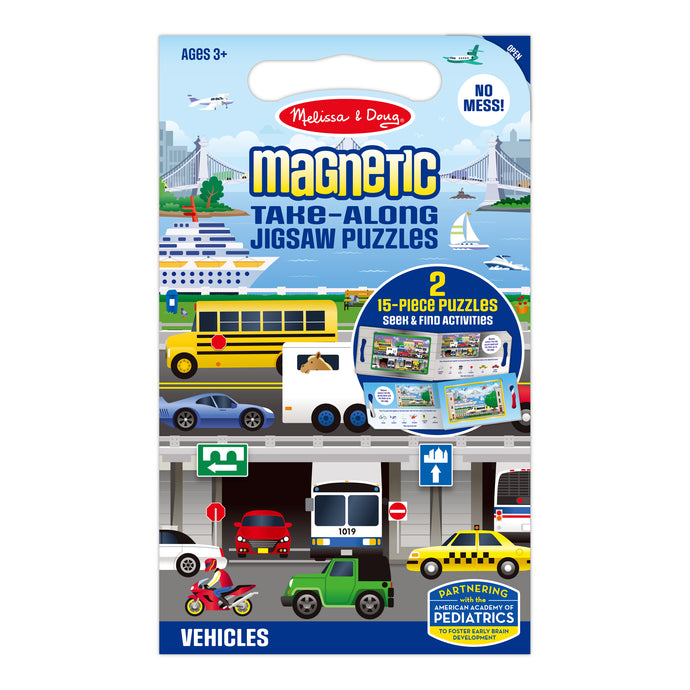 Front of Melissa & Doug magnetic puzzle book