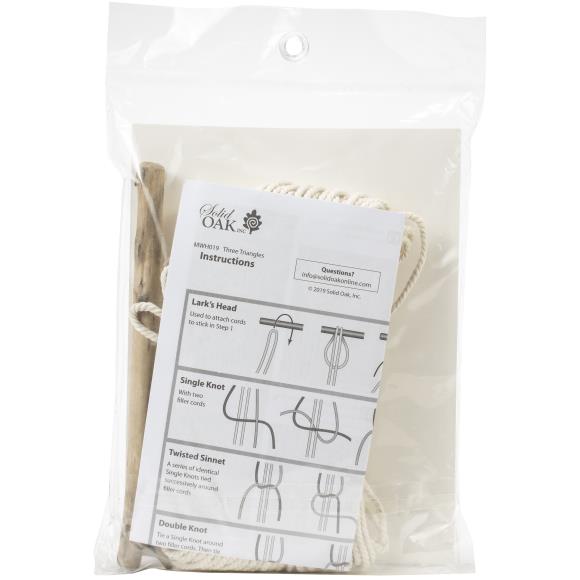 Make-ramé™ by Solid Oak  Macrame Cord, Yarn, Hanger Kits